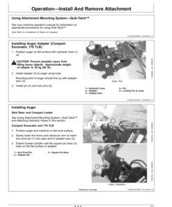 Alternative view of John Deere CA15, CA25, PA15, PA30 Attachments Operator's Manuals (OMT204105)