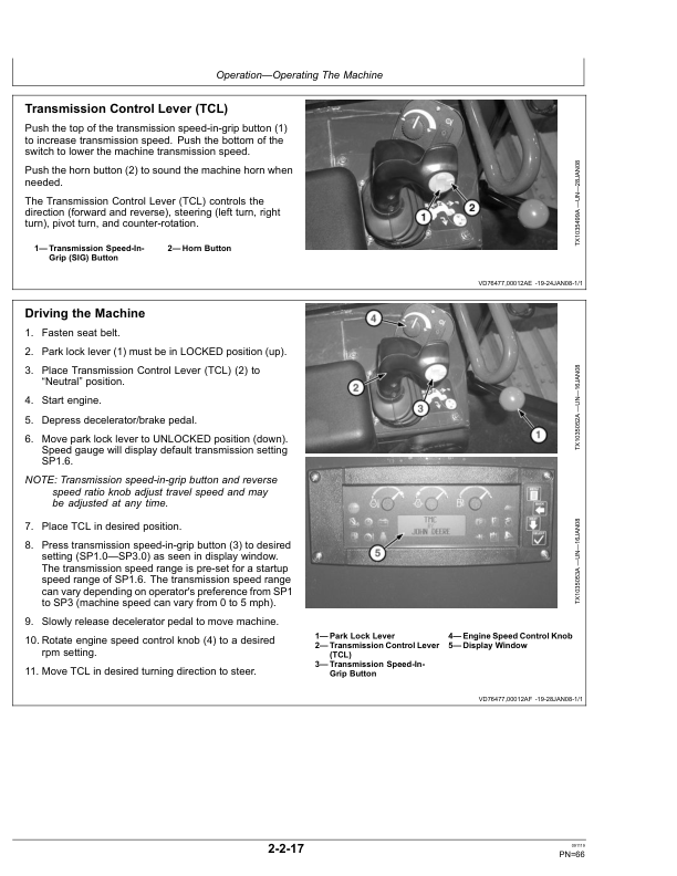 John Deere 450J, 550J, 650J Crawler Dozers Operator's Manuals (OMT204685) - Image 3