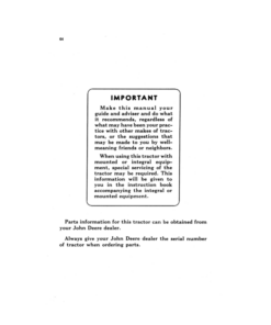 Alternative view of John Deere 420 Crawler Tractor Operator's Manual (OMT20)