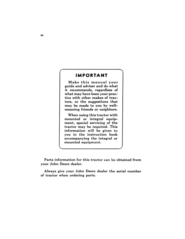 John Deere 420 Crawler Tractor Operator's Manual (OMT20) - Image 2