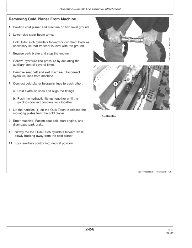 John Deere CP12B Attachments Operator's Manuals (OMT212946) - Image 2