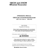 John Deere 180CW, 210CW Excavators Operator's Manuals (OMT213055)