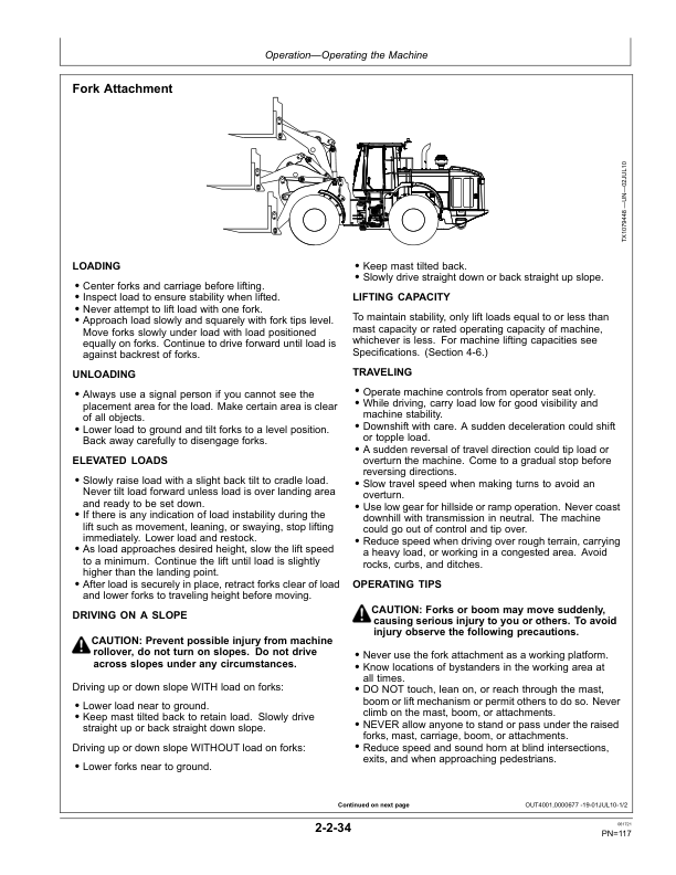 John Deere 744K Loaders Operator's Manuals (OMT228001) - Image 2