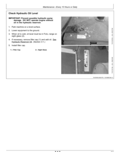 Alternative view of John Deere 544J Loaders Operator's Manuals (OMT229869)