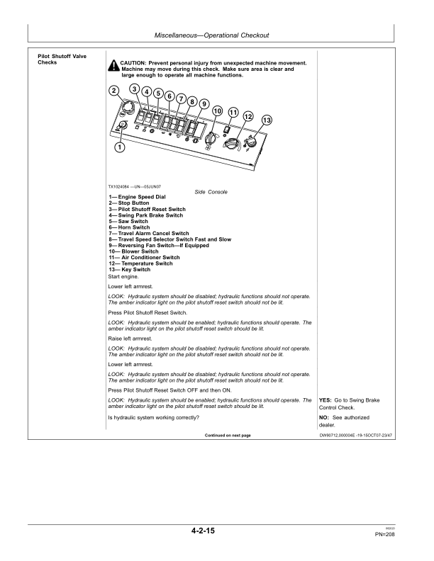 John Deere 753J, 759J Tracked Feller Bunchers Operator's Manuals (OMT231007) - Image 2