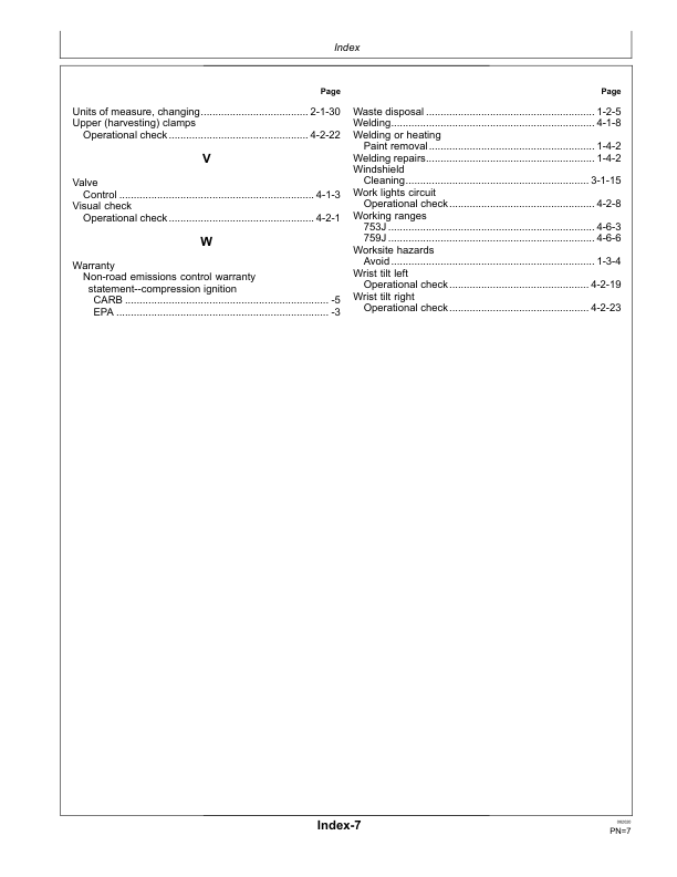 John Deere 753J, 759J Tracked Feller Bunchers Operator's Manuals (OMT231007) - Image 3