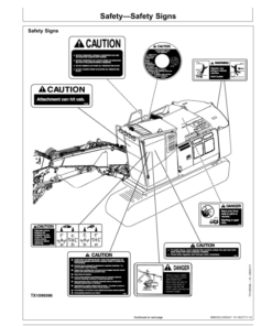 Alternative view of John Deere ZAXIS370F-3 Road Builders Operator's Manuals (OMT231482)