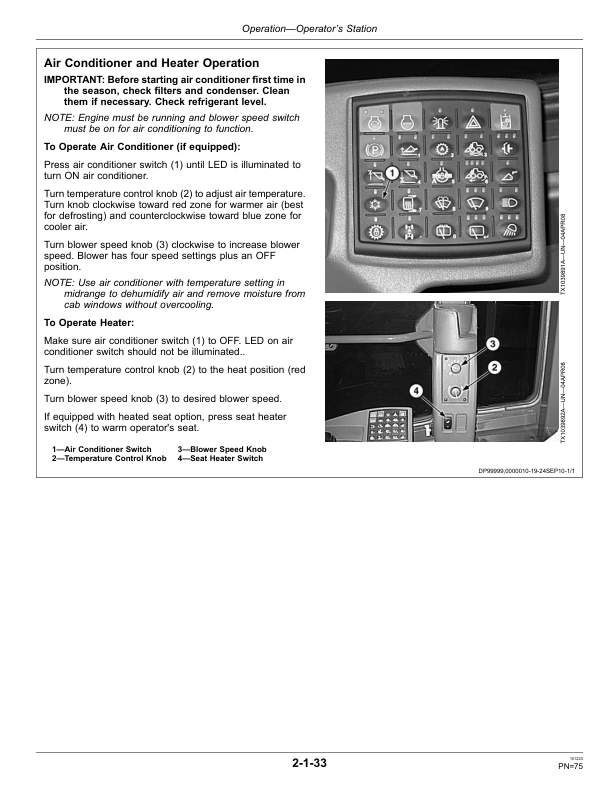 John Deere 724K Loaders Operator's Manuals (OMT231733) - Image 2