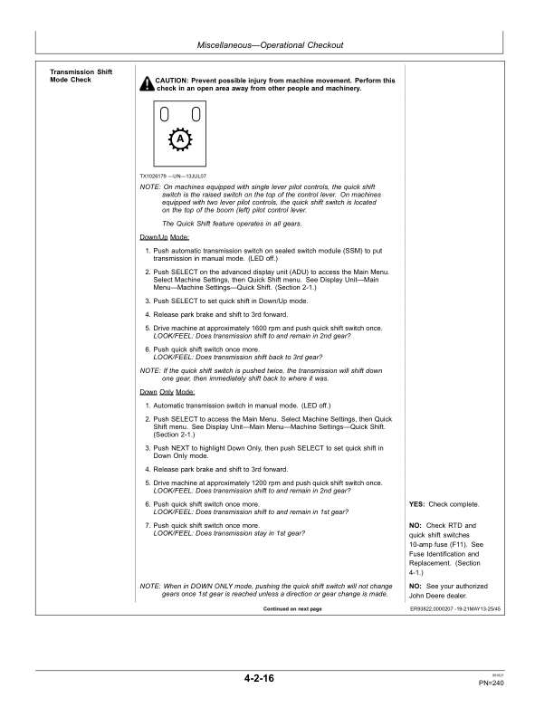 John Deere 824K Loaders Operator's Manuals (OMT232013) - Image 3