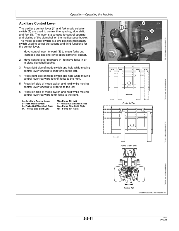 John Deere 624KR Loaders Operator's Manuals (OMT234419) - Image 3