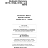 John Deere HH15, HH30, HH50, HH75 Worksite Pro Attachments Operator's Manuals (OMT235541)