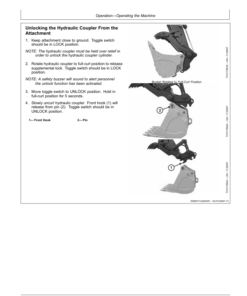 Alternative view of John Deere 120D Excavators Operator's Manuals (OMT237811)