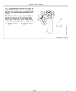 Alternative view of John Deere 853JH, 903JH, 909JH Tracked Harvesters Operator's Manuals (OMT238858)