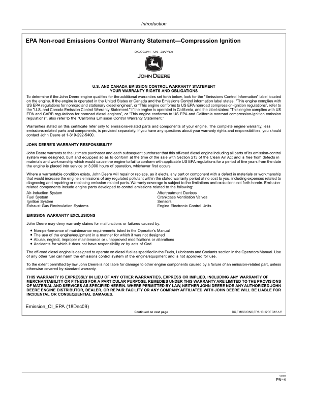 John Deere 764 High Speed Dozer Operator's Manuals (OMT246700) - Image 2