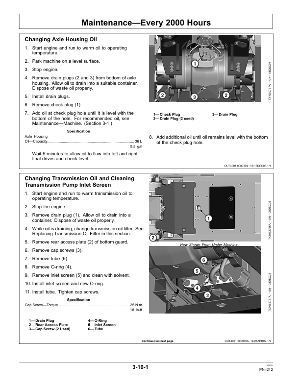 John Deere 870G, 870GP, 872G, 872GP Motor Graders Operator's Manuals (OMT251546) - Image 2