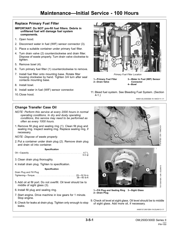 John Deere 250D SERIES II, 300D SERIES II Articulated Dump Trucks Operator's Manuals (OMT264275) - Image 2