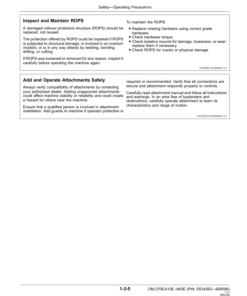 Alternative view of John Deere 370E, 410E, 460E Articulated Dump Trucks Operator's Manuals (OMT264277)