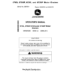 John Deere 670G, 672G, 670GP, 672GP Motor Graders Operator's Manuals (OMT278206)