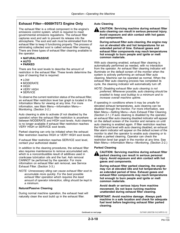 John Deere 250GLC, 290GLC Excavators Operator's Manuals (OMT289049) - Image 4