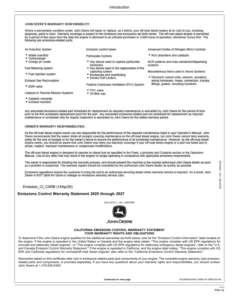 Alternative view of John Deere 250GLC, 290GLC Excavators Operator's Manuals (OMT289049)