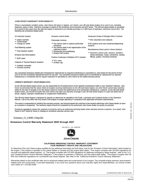 John Deere 250GLC, 290GLC Excavators Operator's Manuals (OMT289049) - Image 2