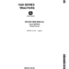 John Deere 1520 Series Tractors Operator's Manual (OMT30140)