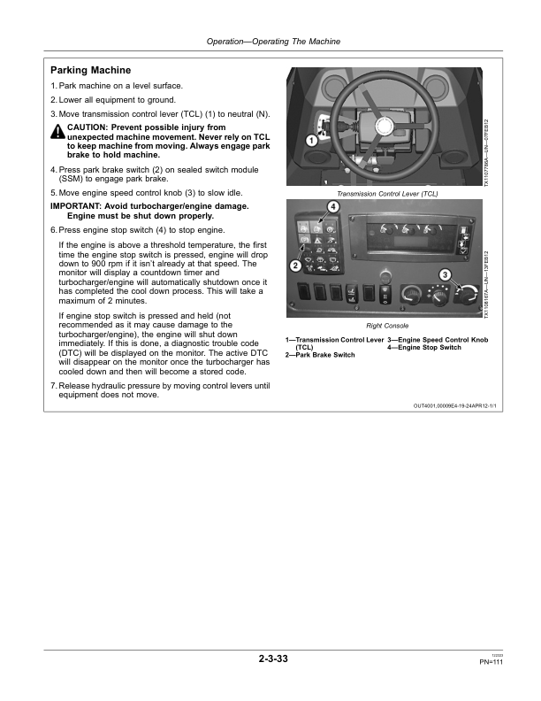 John Deere 710K Backhoe Loaders Operator's Manuals (OMT304357) - Image 3