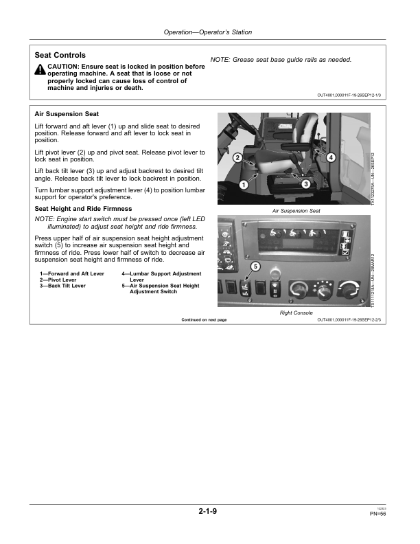 John Deere 315SK Backhoe Loaders Operator's Manuals (OMT305682) - Image 2