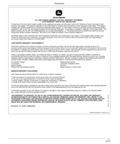 Alternative view of John Deere 160GLC, 180GLC Excavators Operator's Manuals (OMT306200)