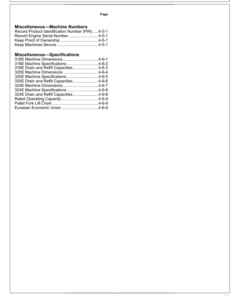 Alternative view of John Deere 318E, 320E, 324E Skid Steers Operator's Manuals (OMT306353)