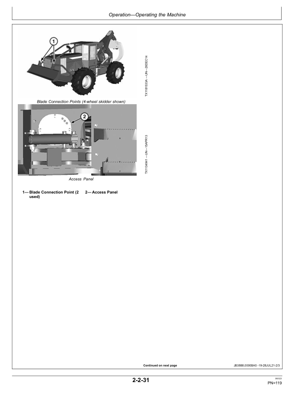 John Deere 640L, 648L, 748L, 848L, 948L Skidders Operator's Manuals (OMT317601X19) - Image 3