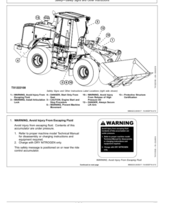 Alternative view of John Deere 644K Loaders Operator's Manuals (OMT317763)