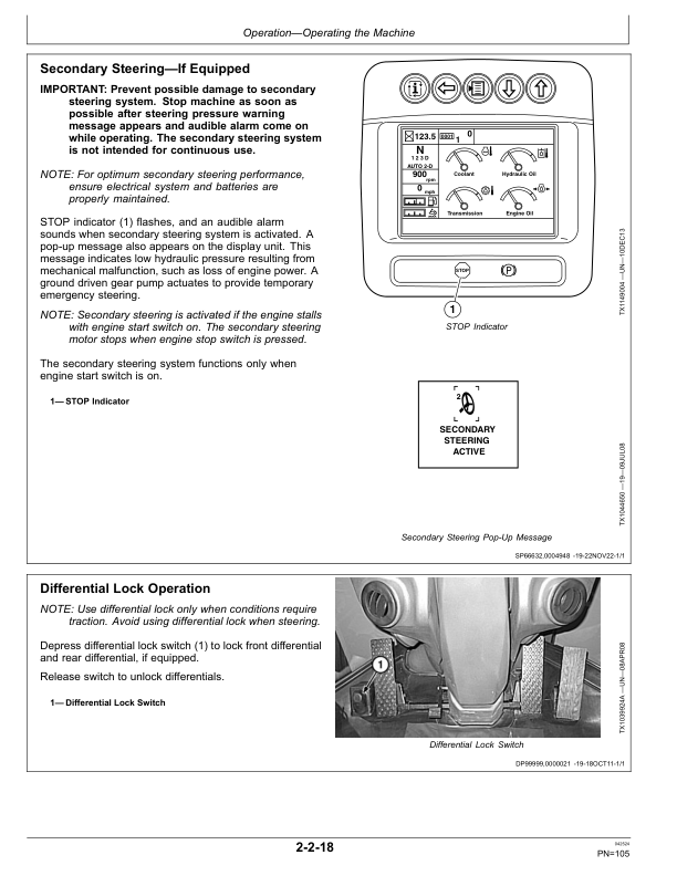 John Deere 724K Loaders Operator's Manuals (OMT317764) - Image 2