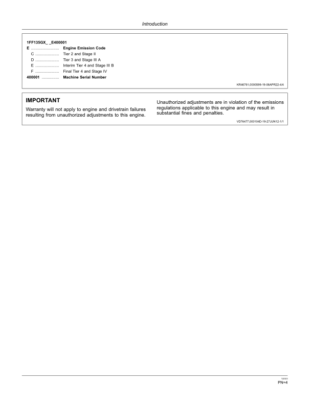 John Deere 135G Excavators Operator's Manuals (OMT319586) - Image 2