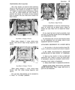 Alternative view of John Deere 400 Tractors Operator's Manuals (OMT32425)