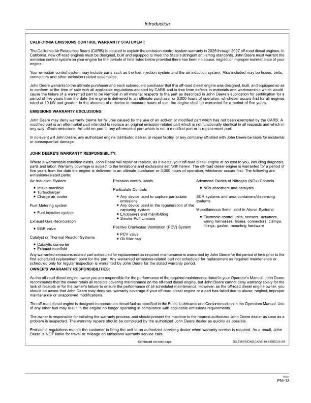 John Deere 655K Crawler Loaders Operator's Manuals (OMT327049) - Image 2
