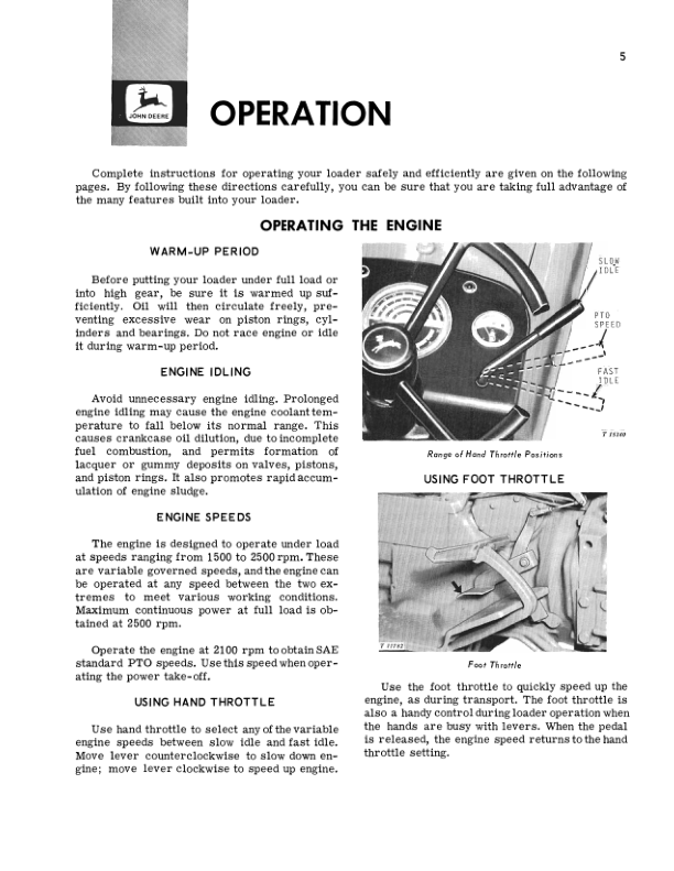 John Deere 300, 7320 Loaders Operator's Manuals (OMT32951) - Image 2
