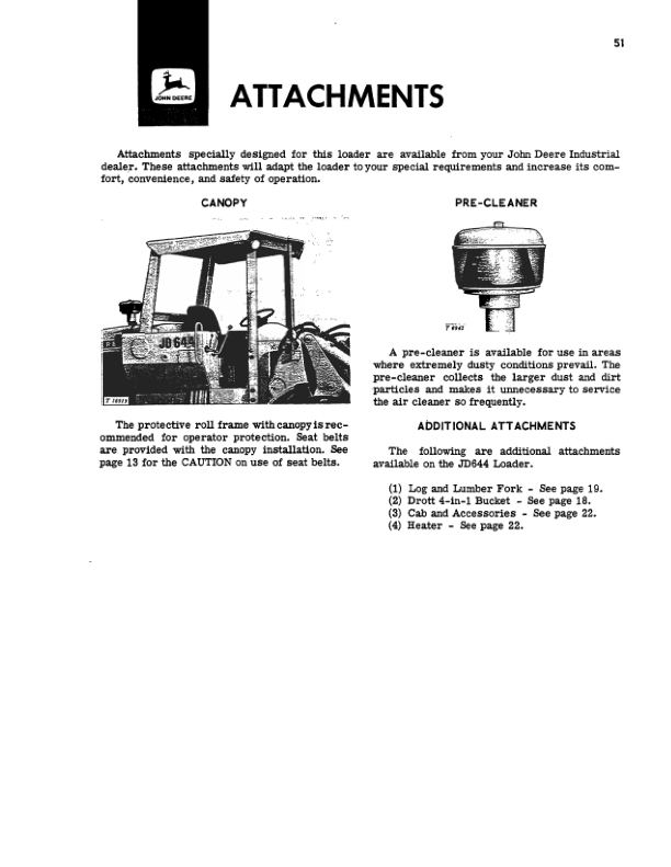 John Deere 644 Loaders Operator's Manuals (OMT32952) - Image 2