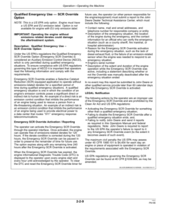 Alternative view of John Deere 370E, 410E, 460E Articulated Dump Trucks Operator's Manuals (OMT329825X19)