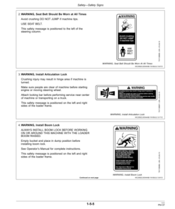 Alternative view of John Deere 204K, 304K Loaders Operator's Manuals (OMT333031)