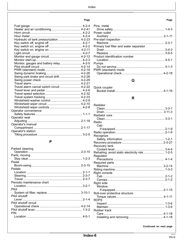 John Deere 60G Excavators Operator's Manuals (OMT333117) - Image 3