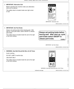 Alternative view of John Deere 640L, 648L, 748L, 848L, 948L Skidders Operator's Manuals (OMT335601X19)