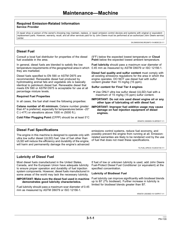 John Deere 75G Excavators Operator's Manuals (OMT337609) - Image 3