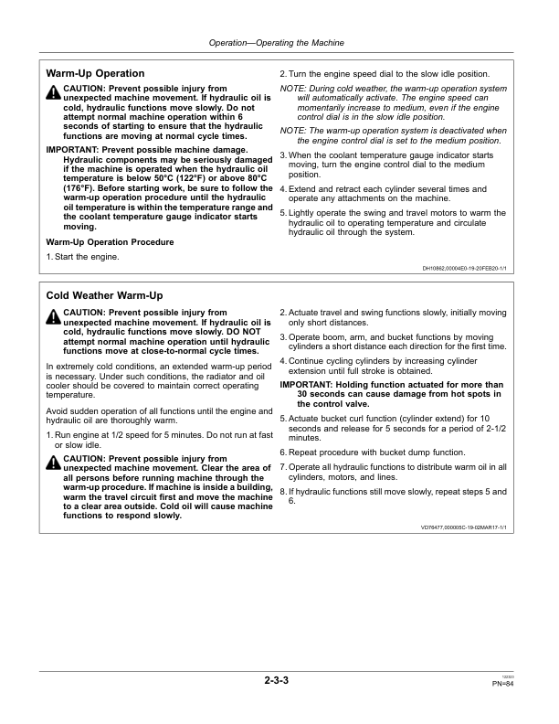 John Deere 75G Excavators Operator's Manuals (OMT337609) - Image 2