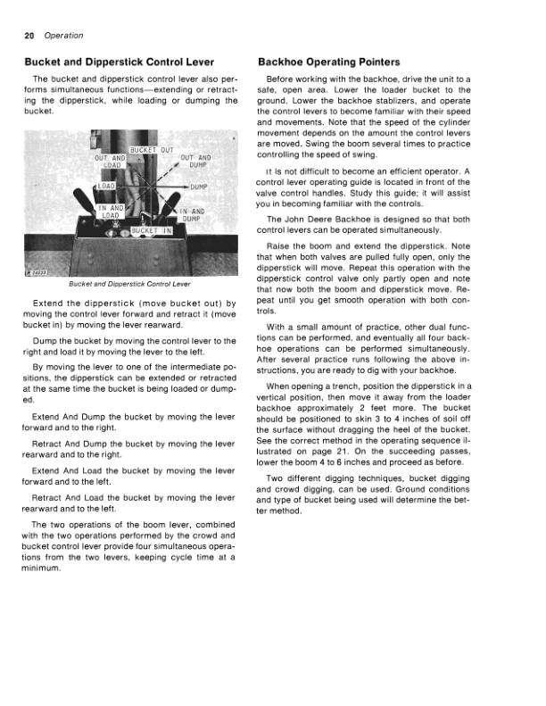 John Deere 500B Tractor Loader Backhoe Operator's Manuals (OMT33885) - Image 2