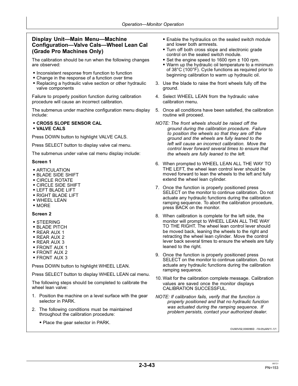 John Deere 770G, 770GP, 772G, 772GP Motor Graders Operator's Manuals (OMT342548) - Image 3