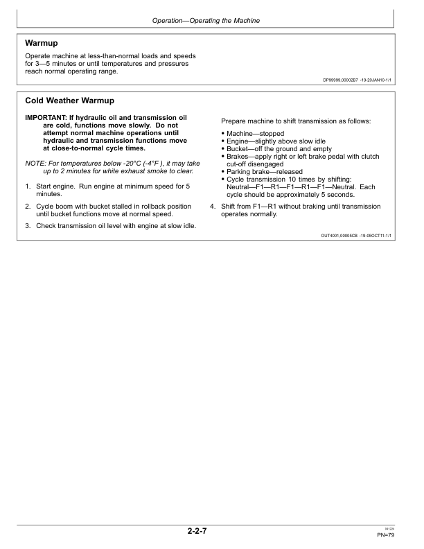 John Deere 524K Loaders Operator's Manuals (OMT346592X19) - Image 2