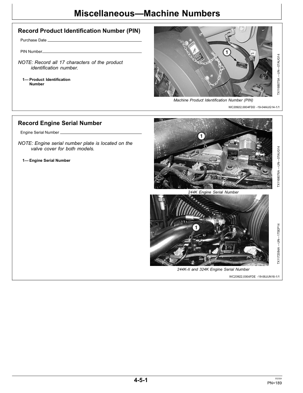 John Deere 244K, 244K-II, 324K Loaders Operator's Manuals (OMT349747X19) - Image 3