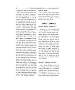 Alternative view of John Deere 420 Utility Tractor (100001-) Operator's Manual (OMT351156)