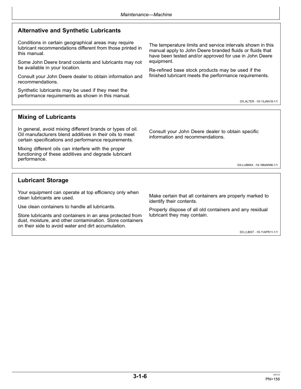 John Deere 3154G Forestry Excavator Operator's Manuals (OMT351628X19) - Image 4